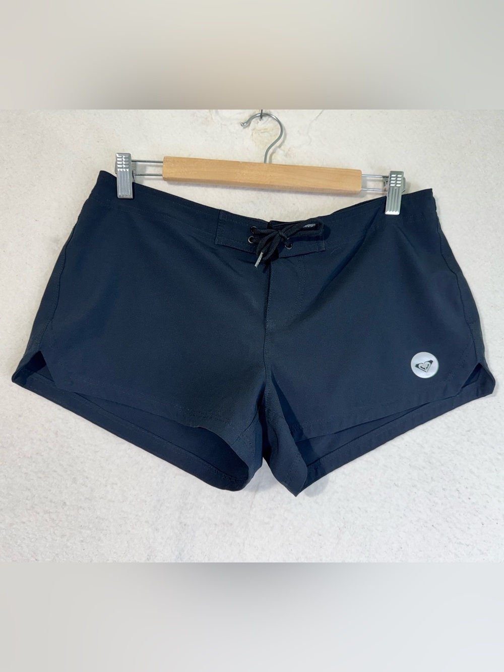 Roxy Surf Women’s Board Shorts Quick-Dry Black Swimsuit Bottom Medium To Dye